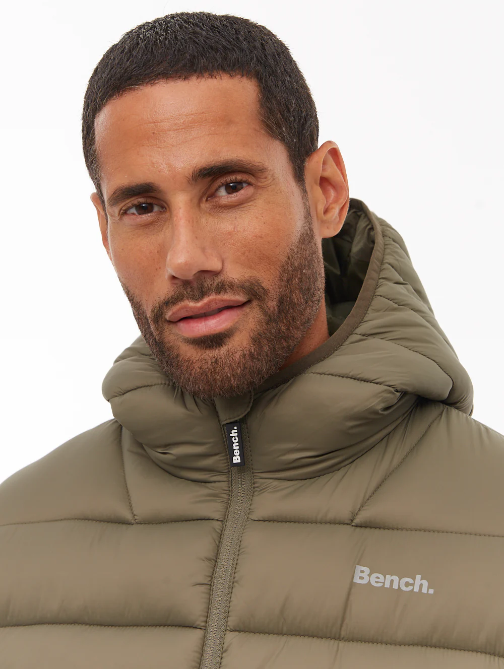 Afflor Hooded Puffer Jacket - Green - Image 2