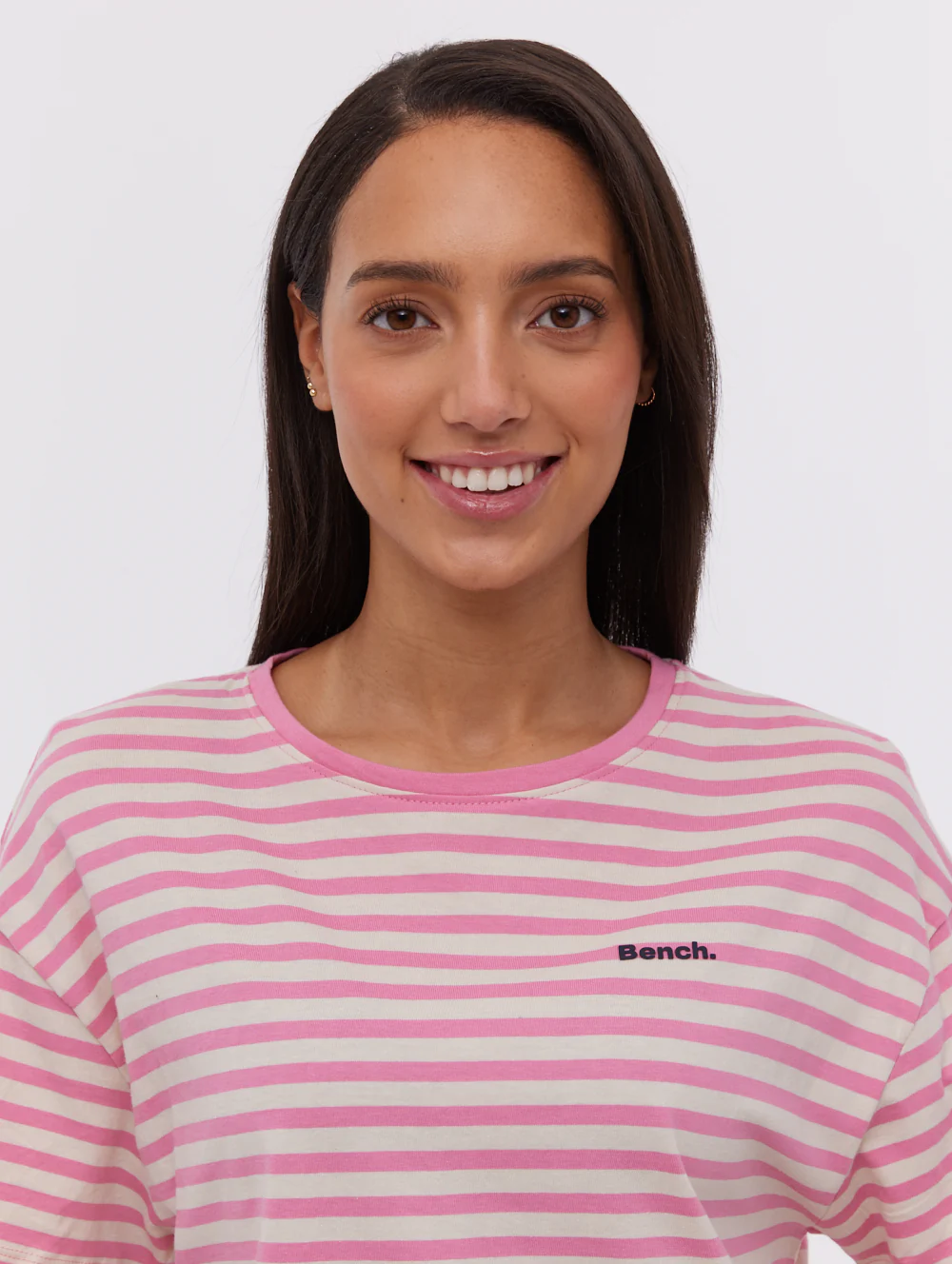 Aife Oversize Stripe T-Shirt - Pink - Image 3