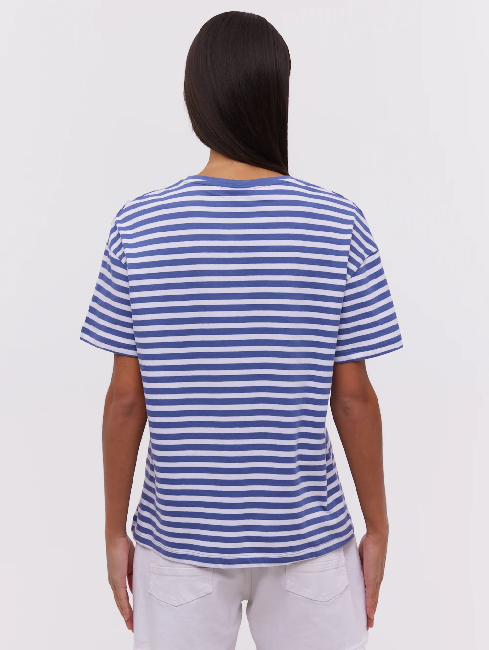 Aife Oversize Stripe T-Shirt - Blue - Image 5