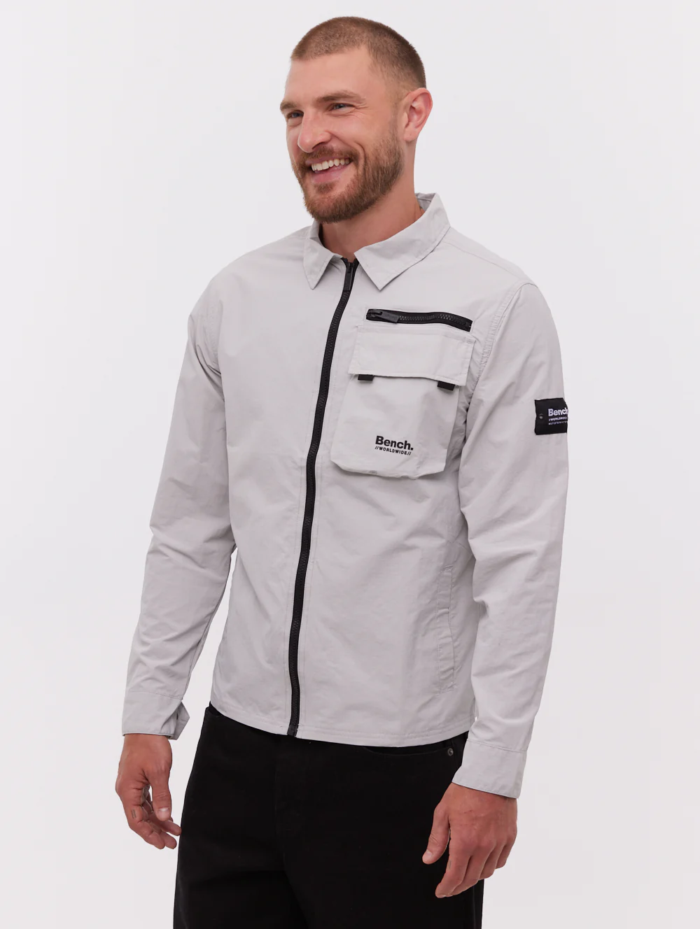 Aikido Zippered Shacket - Grey - Image 4