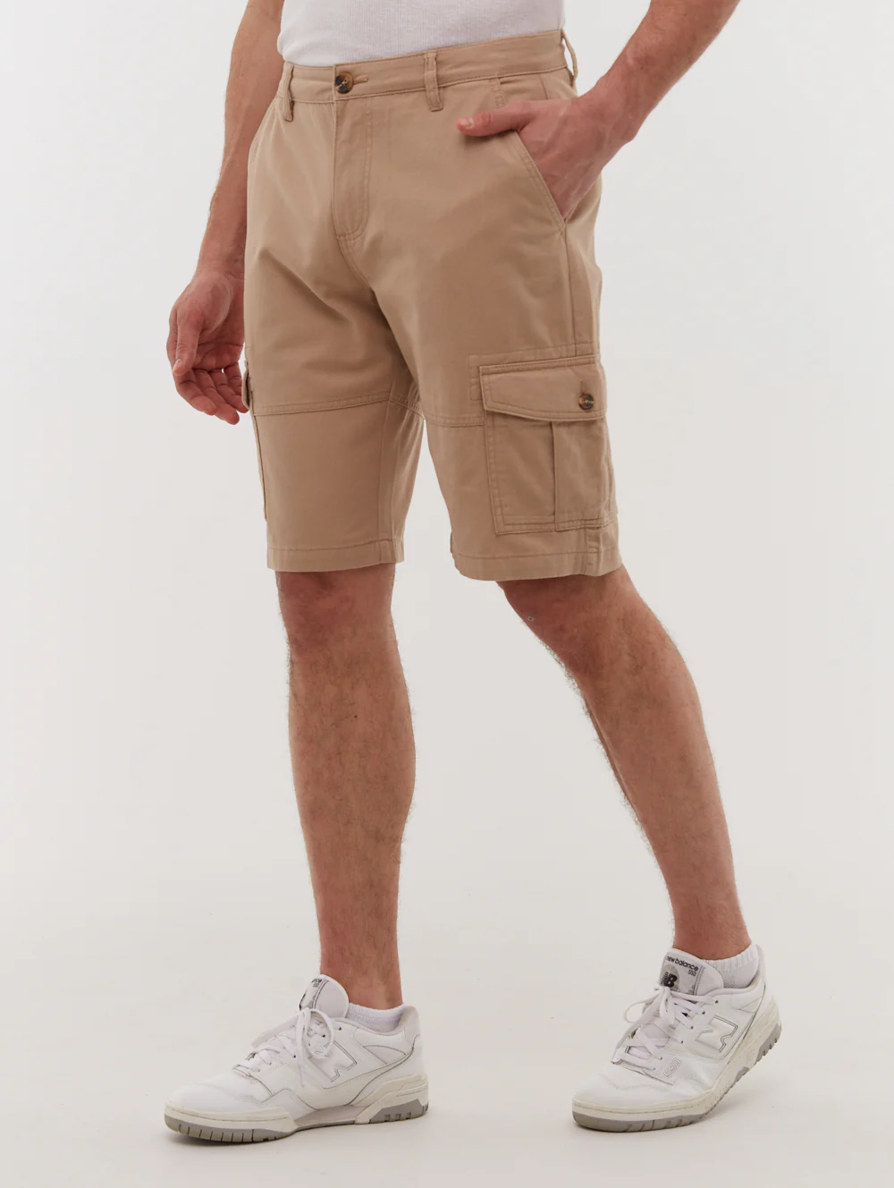 Alatro Cargo Shorts - Beige - Image 4