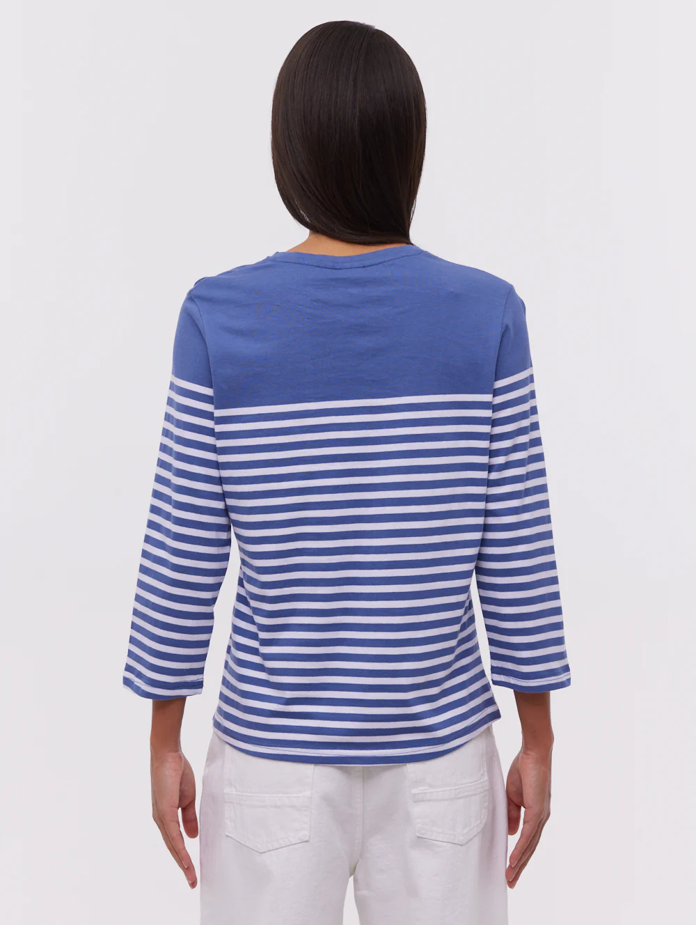 Arian Nautical Stripe 3/4 T-Shirt - Blue - Image 5