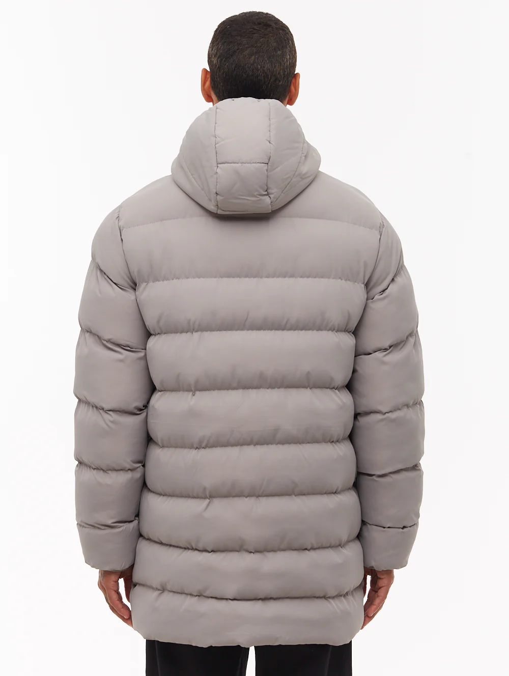Arviss Hooded Puffer Jacket - Grey - Image 4