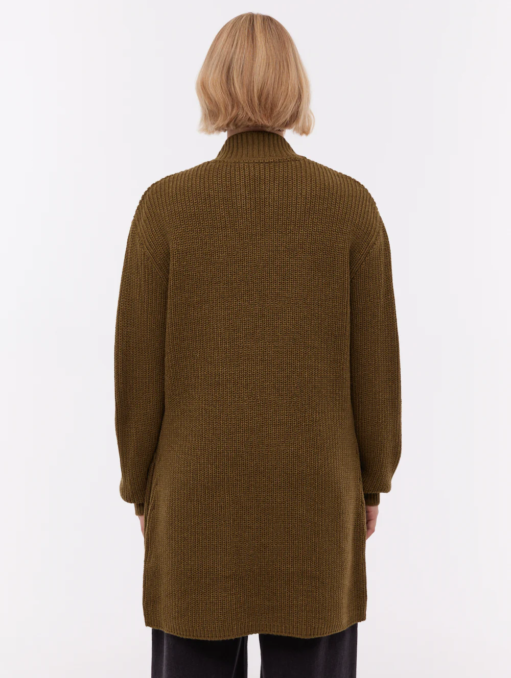 Asteria Long Cardigan Sweater - Green - Image 3