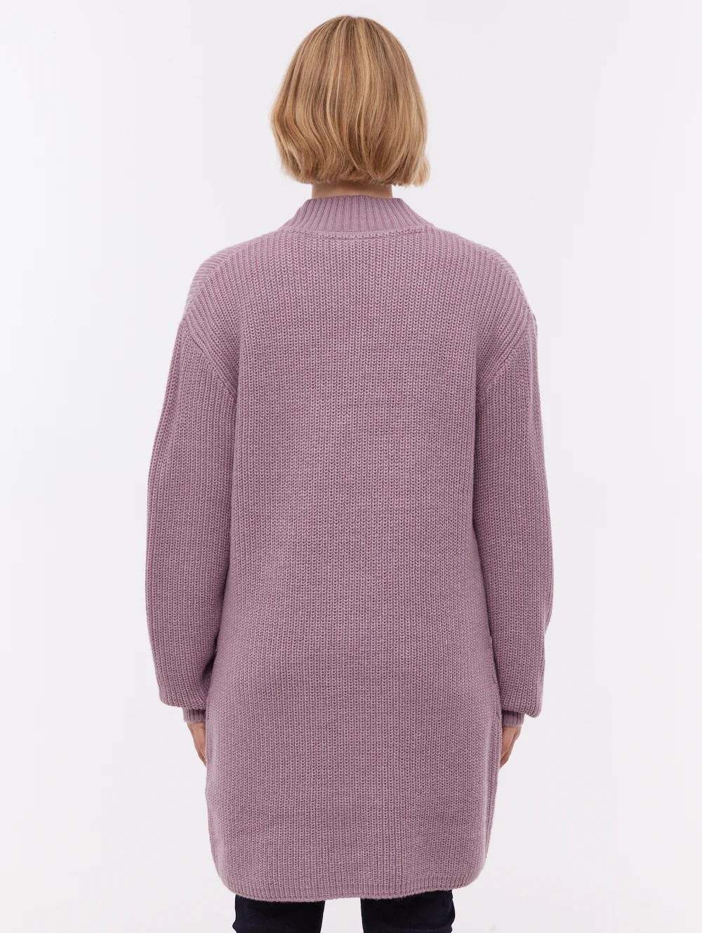 Asteria Long Cardigan Sweater - Purple - Image 3
