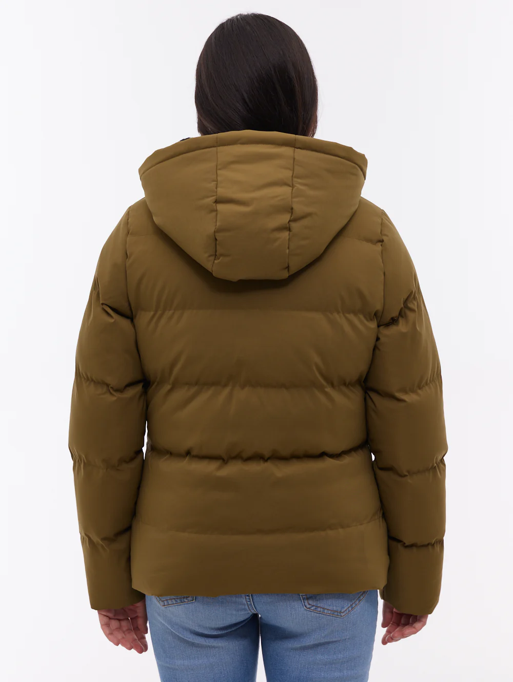 Atha Hooded Puffer Jacket - Green - Image 3