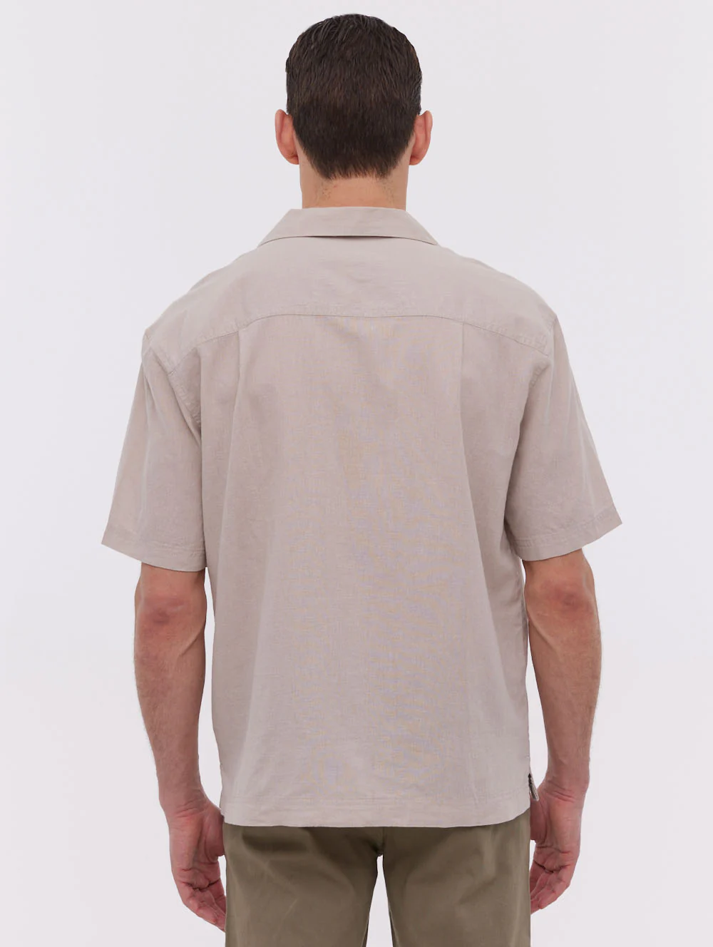 Auxin  Short Sleeve Cabana Shirt - Beige - Image 6