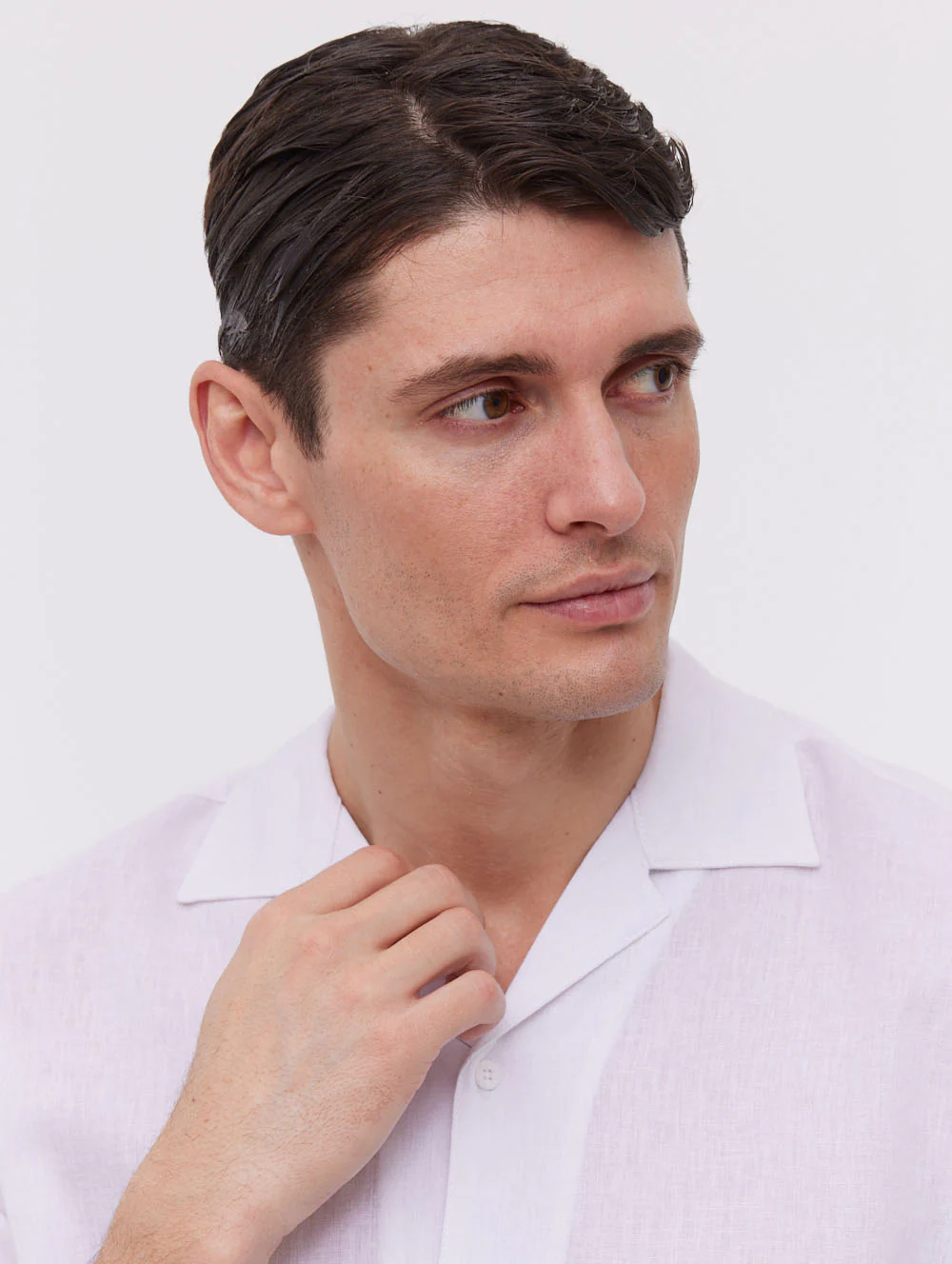 Auxin  Short Sleeve Cabana Shirt - White - Image 3