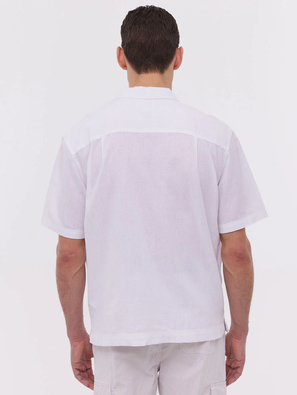 Auxin  Short Sleeve Cabana Shirt - White - Image 5