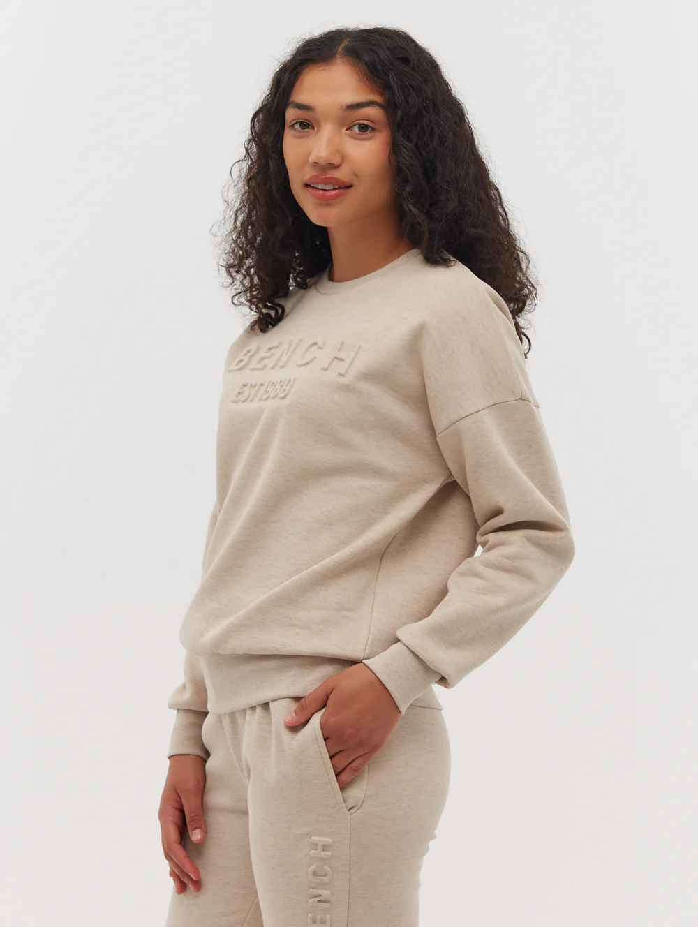 Avyanna Deboss Logo Crew Neck Sweatshirt - Image 3