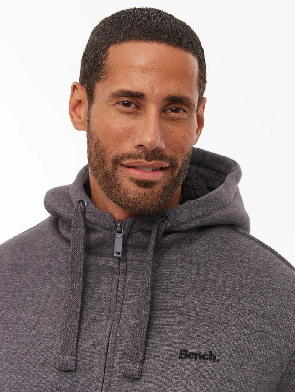 Baraz Sherpa-Lined Zip-Up Hoodie - Grey - Image 2