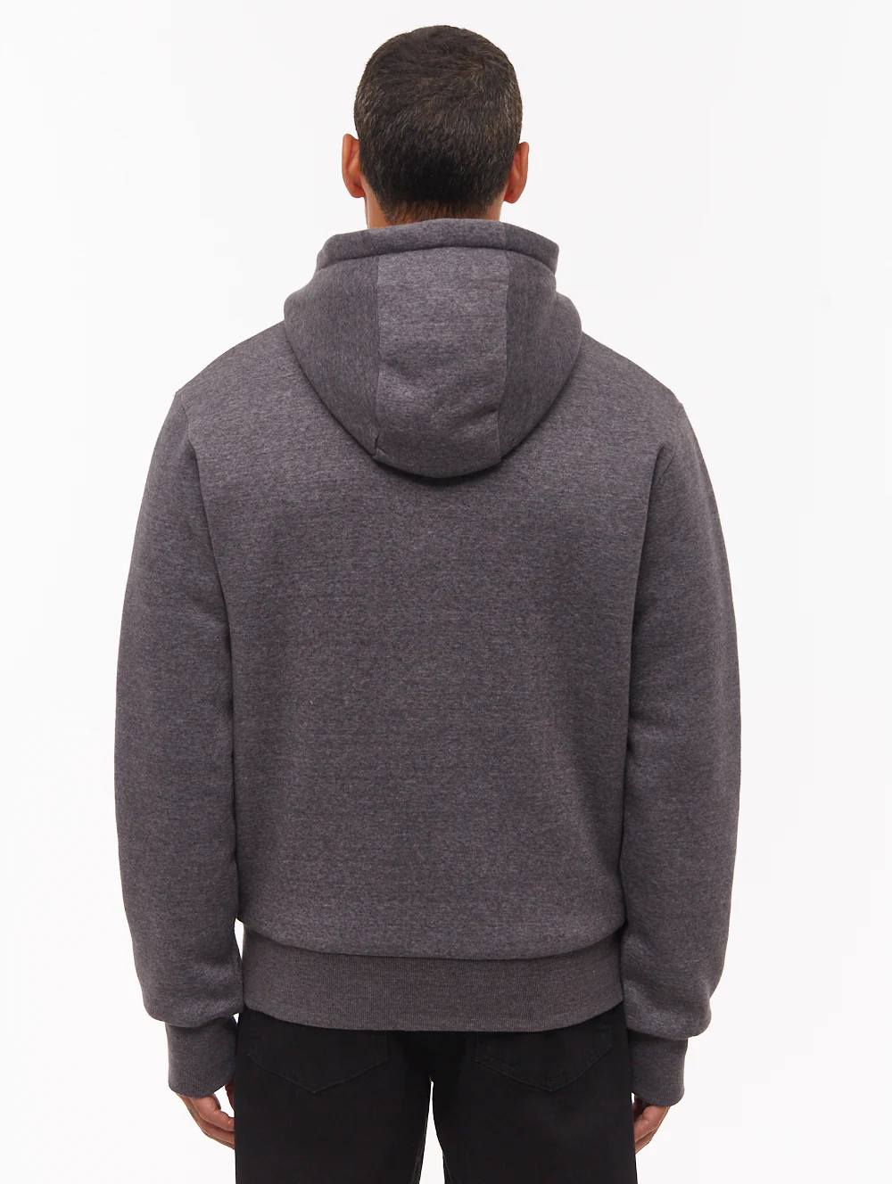 Baraz Sherpa-Lined Zip-Up Hoodie - Grey - Image 3