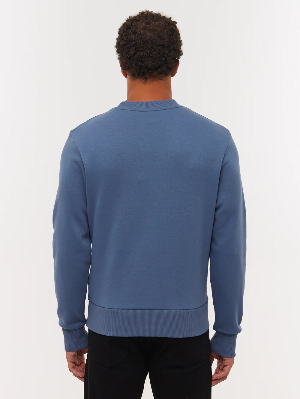 Bazato Tonal Logo Crew Neck - Blue - Image 3