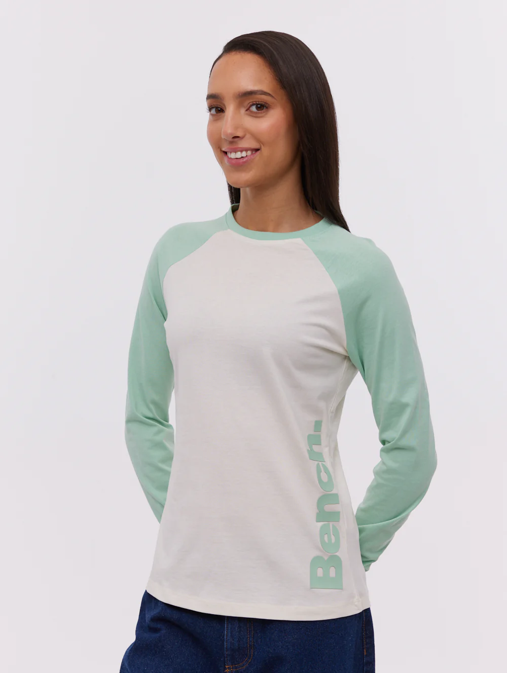 Brina Long Sleeve Baseball T-Shirt - Green - Image 4
