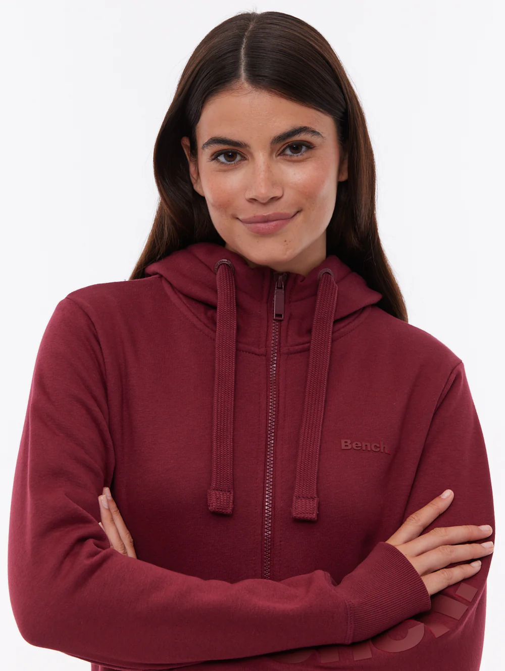Codie Zip-Up Hoodie - Red - Image 2