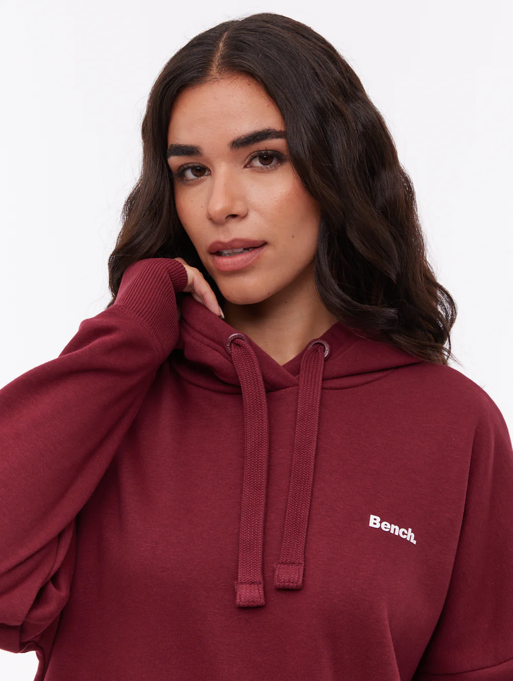 Darea Oversize Emblem Hoodie - Red - Image 2