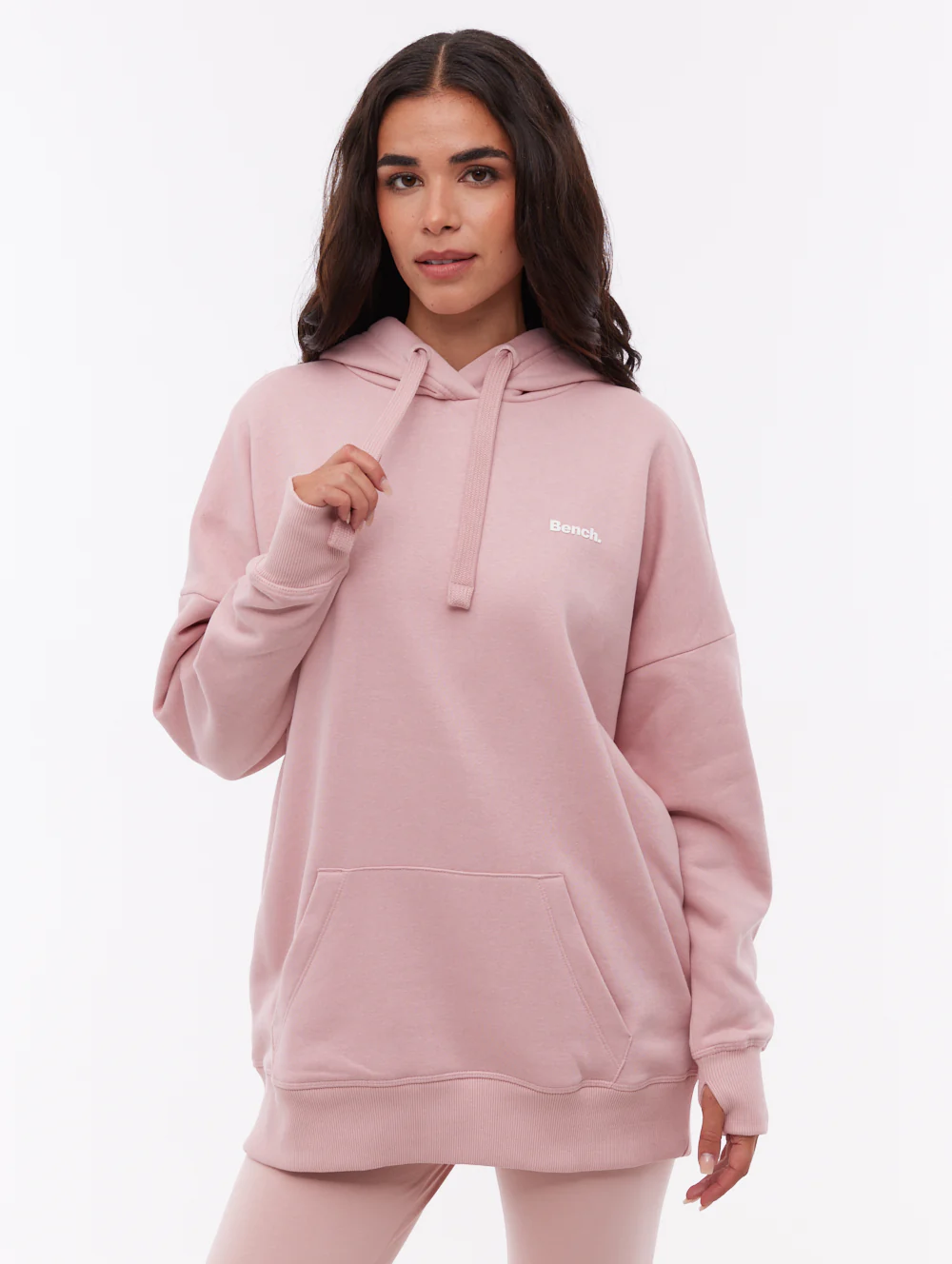 Darea Oversize Emblem Hoodie - Pink