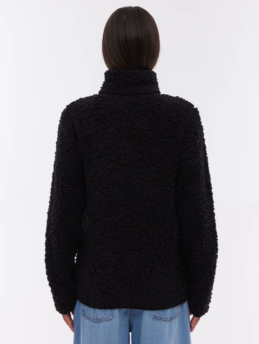 Edition Fleece Funnel Zip-Up - Black - Image 3