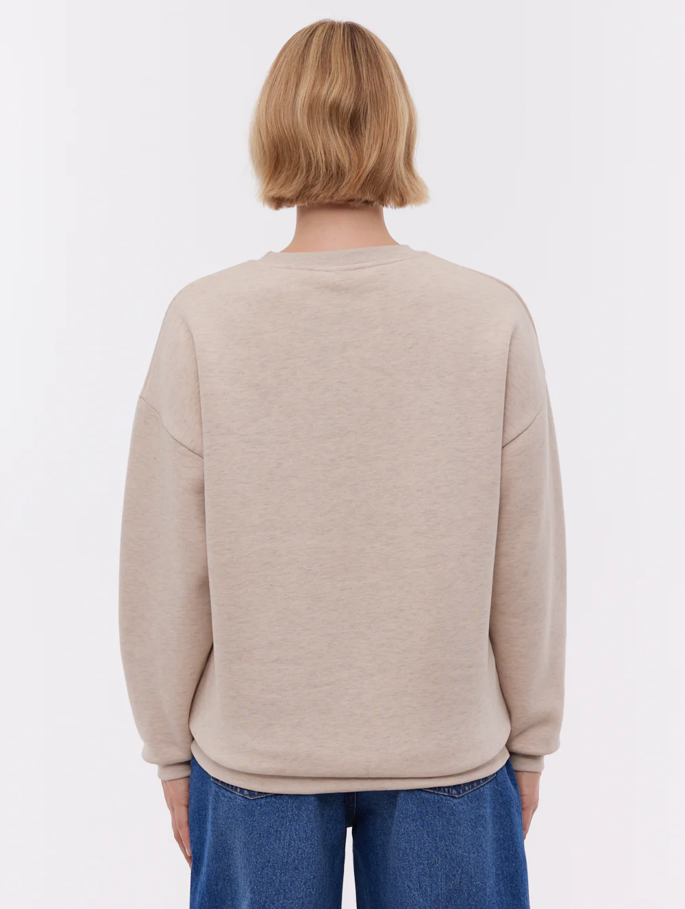 Ercie Collegiate Crew Neck - Beige - Image 3