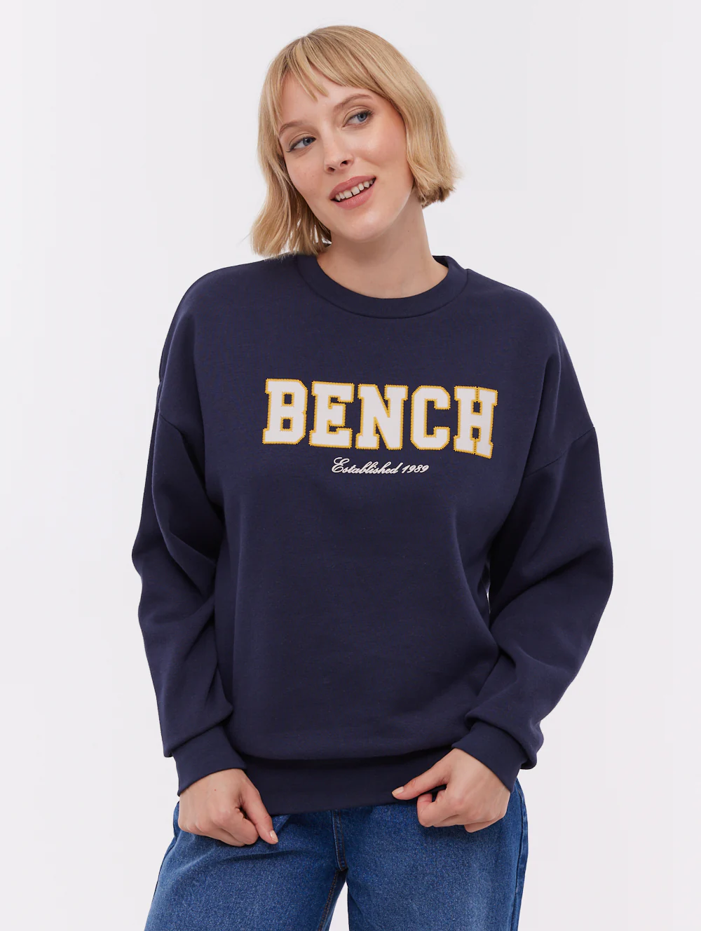 Ercie Collegiate Crew Neck - Blue