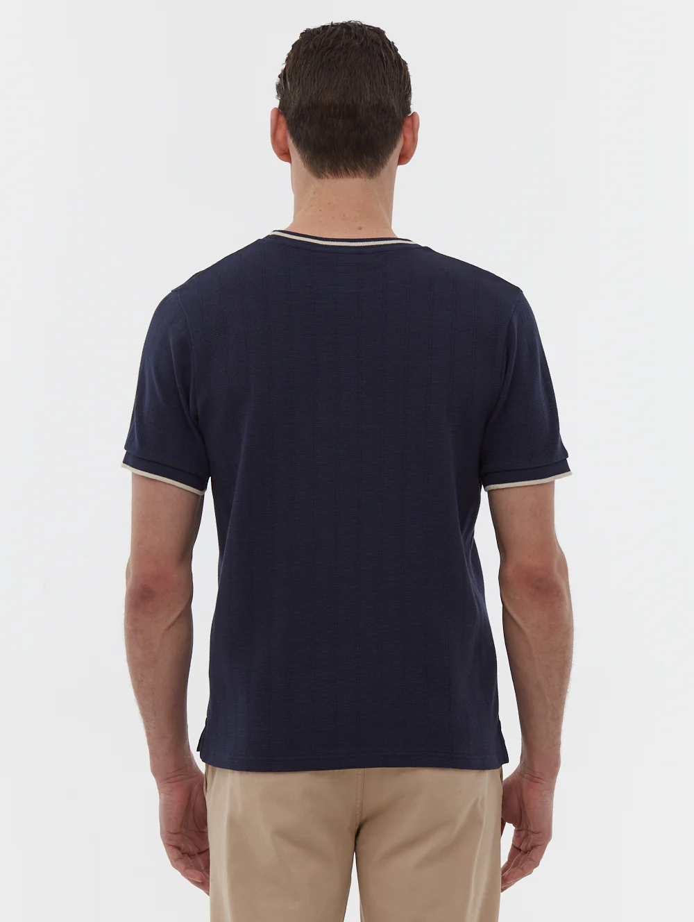 Ernara Ringer Neck T-Shirt - Blue - Image 6