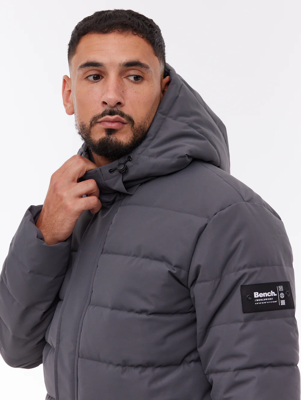 Evolo Puffer Jacket - Grey - Image 2