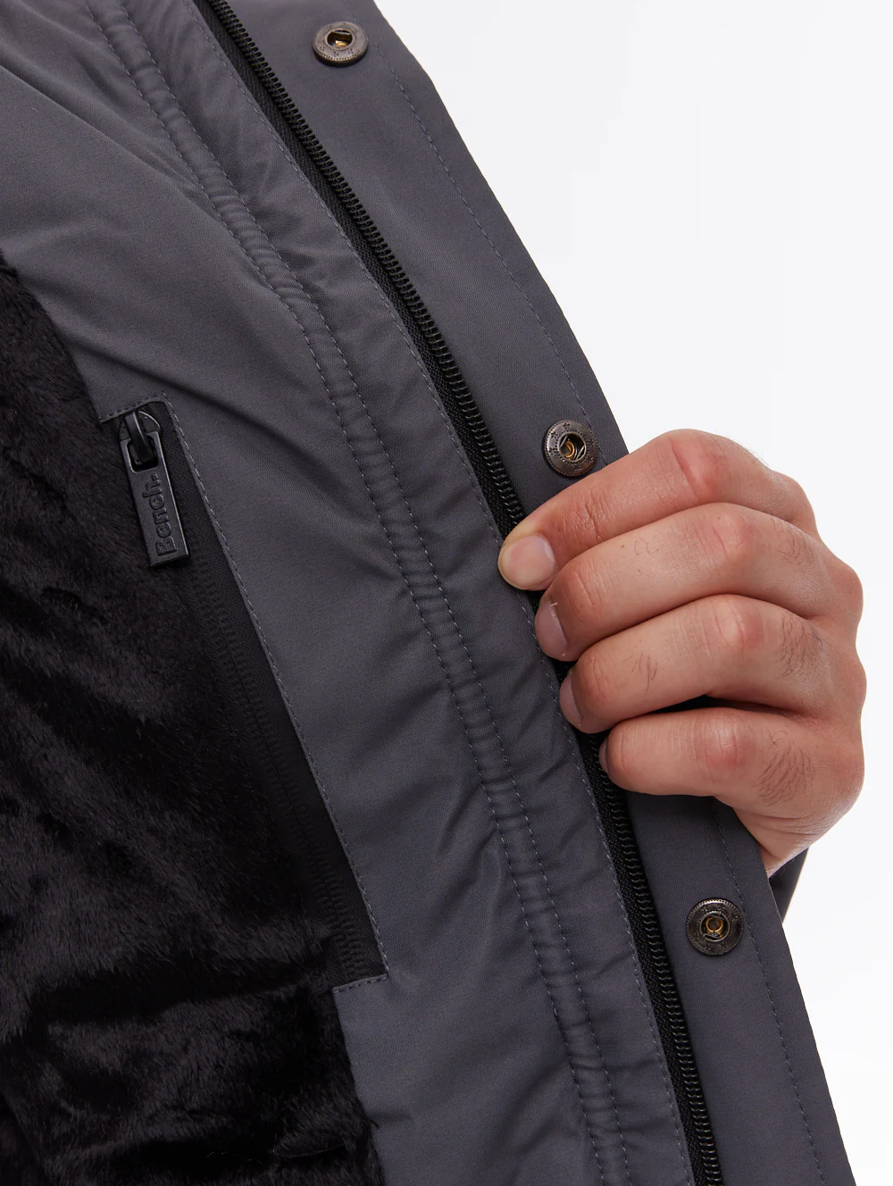 Evolo Puffer Jacket - Grey - Image 3
