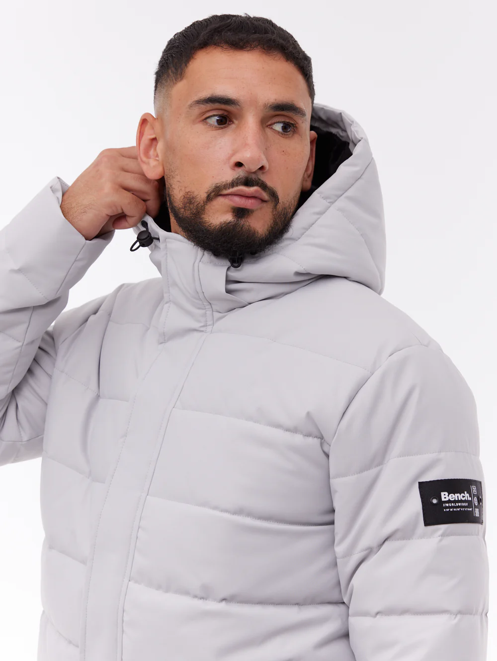 Evolo Puffer Jacket - Grey - Image 2