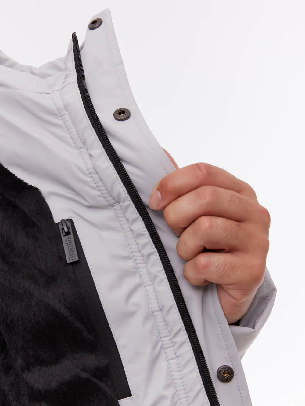 Evolo Puffer Jacket - Grey - Image 3