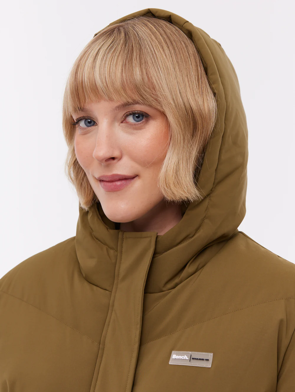 Fina Hooded Puffer Coat - Green - Image 3