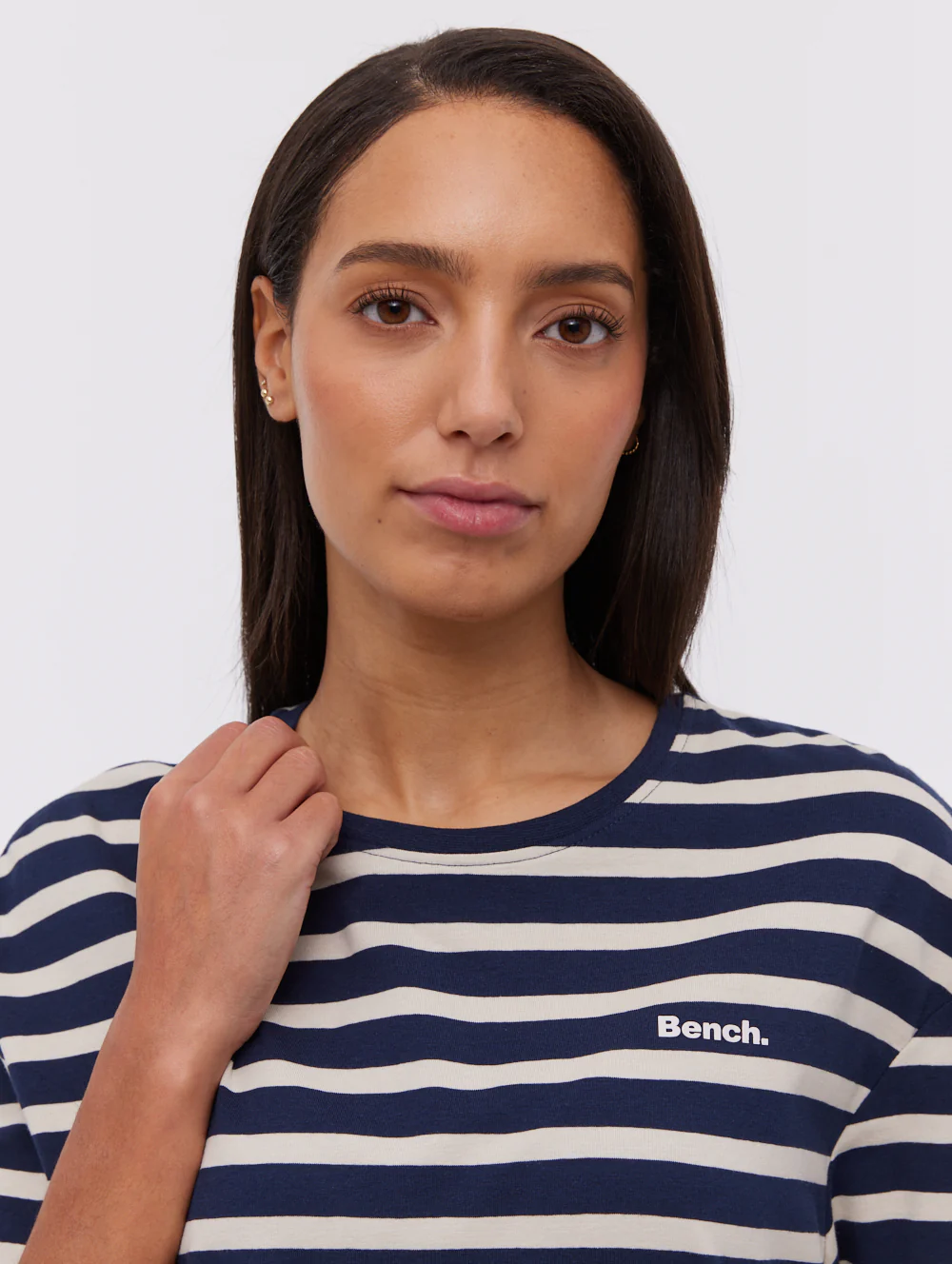 Frandi Striped T-Shirt Midi Dress - Blue - Image 3