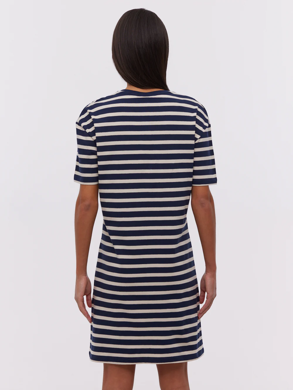 Frandi Striped T-Shirt Midi Dress - Blue - Image 5