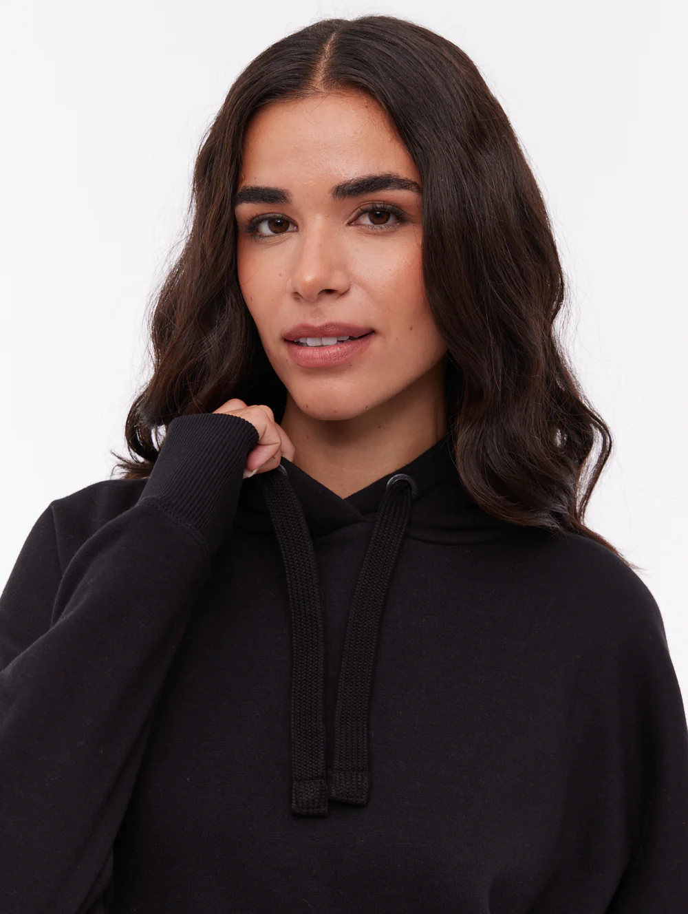 Fray Oversize Hoodie - Black - Image 2