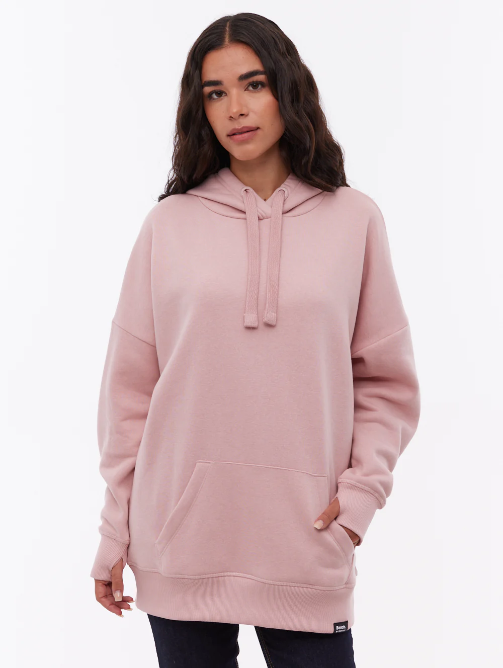 Fray Oversize Hoodie - Pink