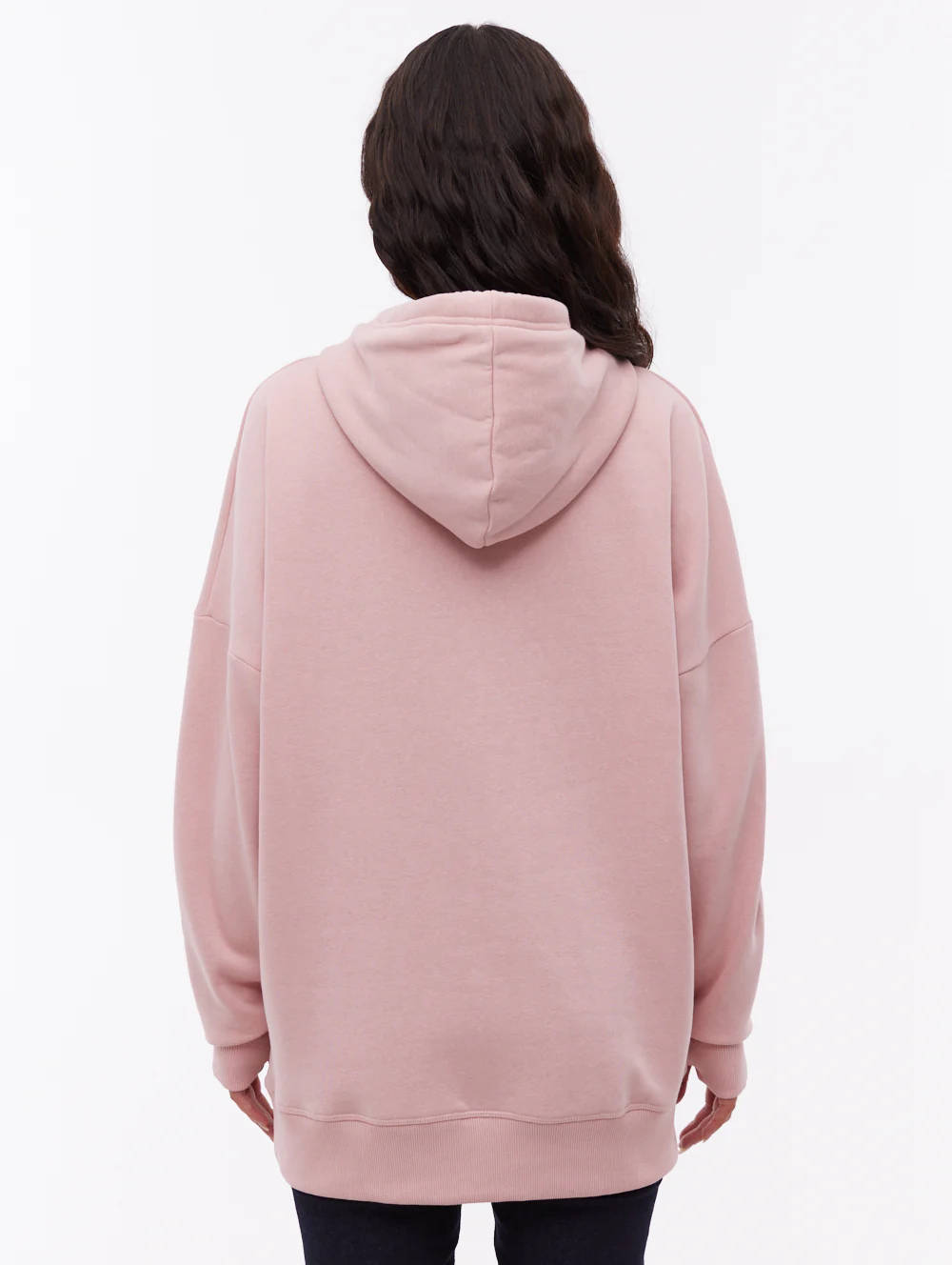 Fray Oversize Hoodie - Pink - Image 3