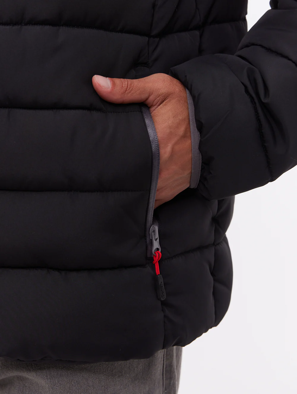 Gaudino Hooded Puffer Jacket - Black - Image 4