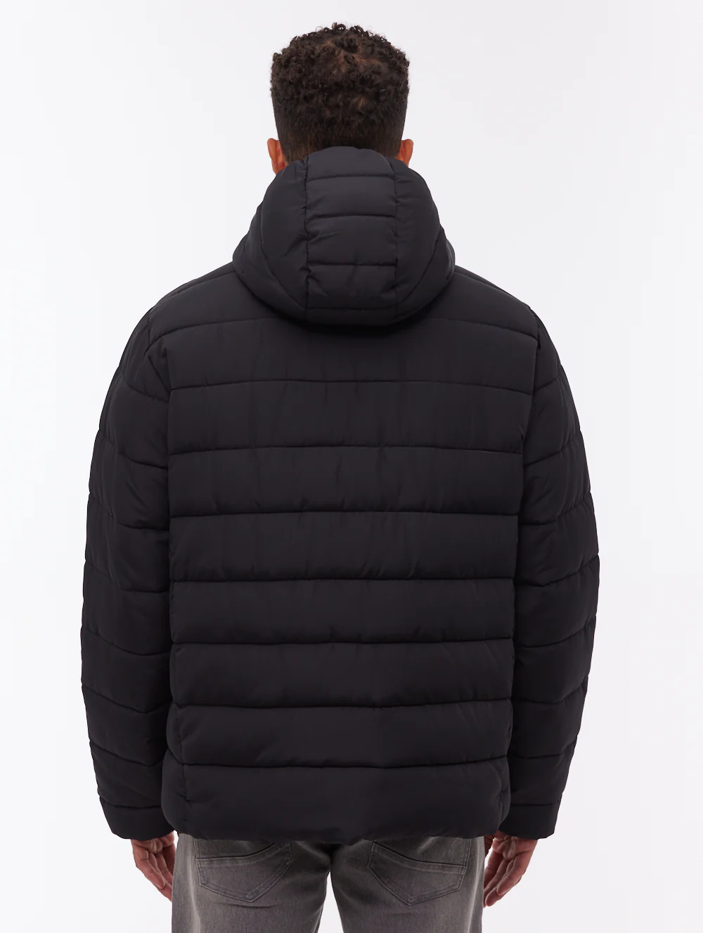 Gaudino Hooded Puffer Jacket - Black - Image 5
