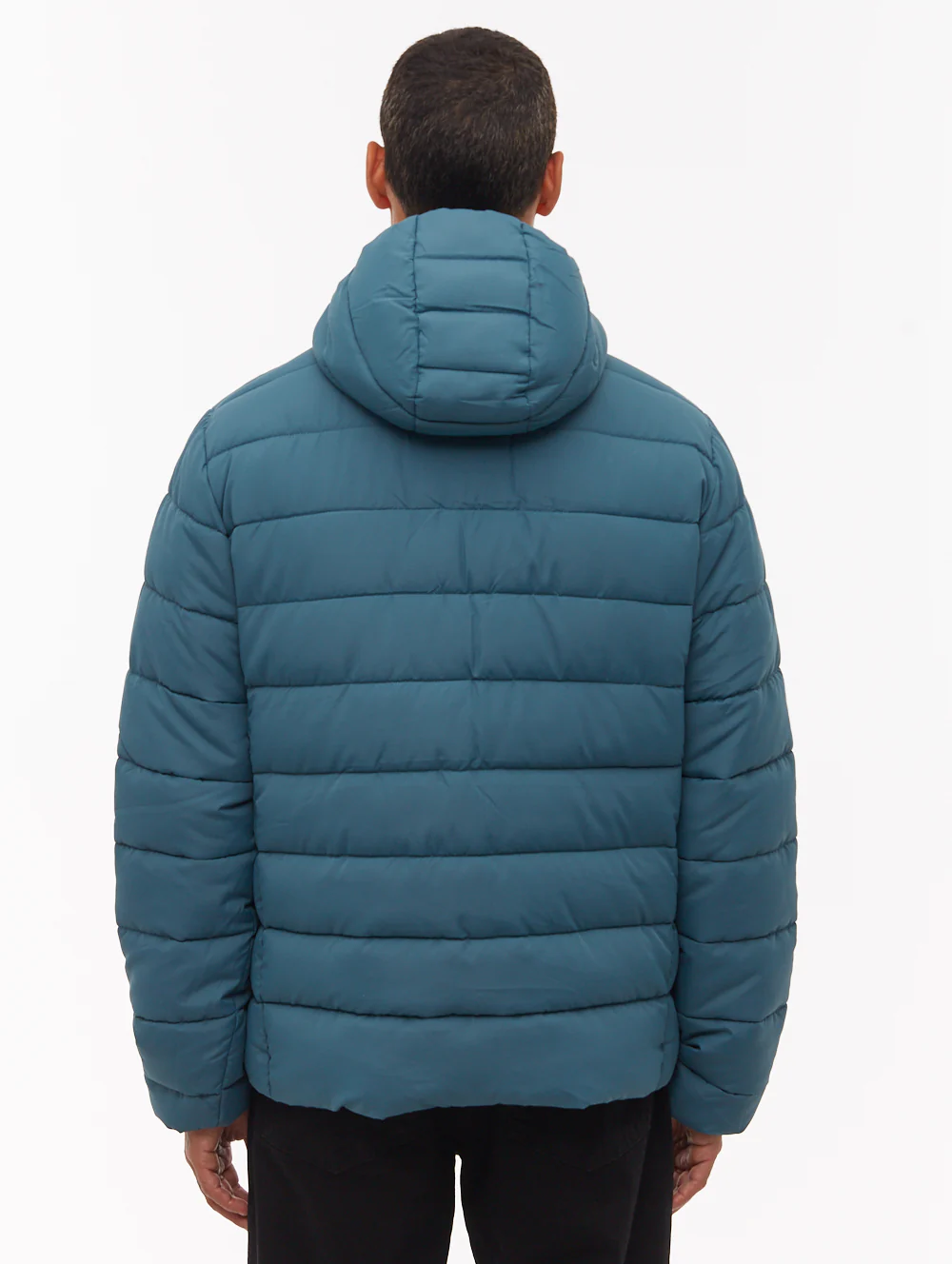 Gaudino Hooded Puffer Jacket - Aqua - Image 4