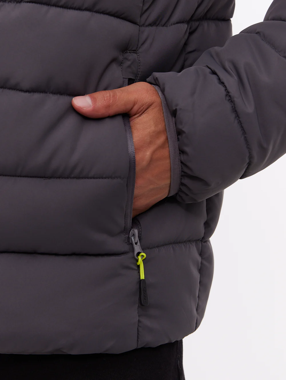 Gaudino Hooded Puffer Jacket - Grey - Image 4