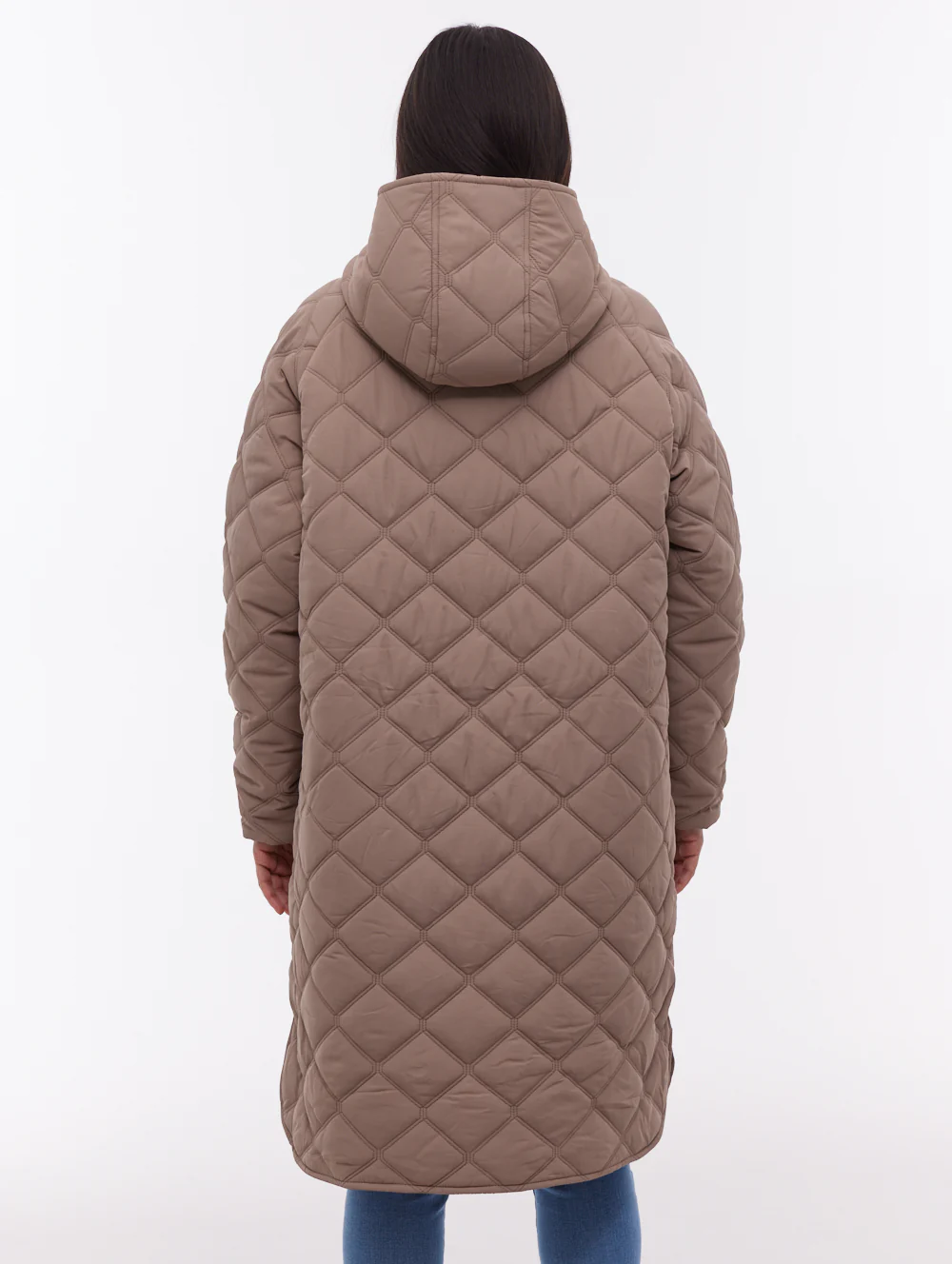 Gemna Quilted Parka - Brown - Image 3