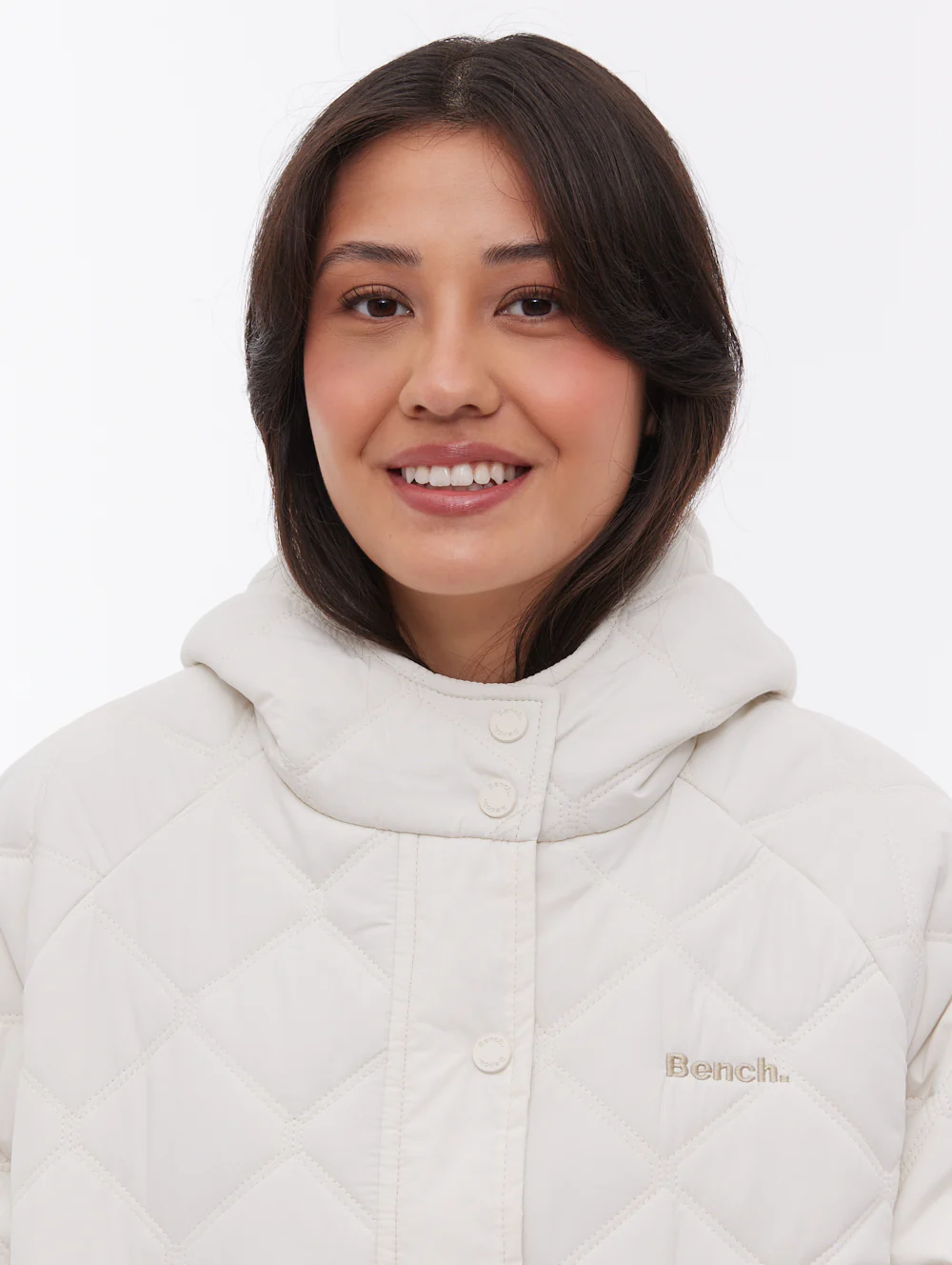 Gemna Quilted Parka - White - Image 2