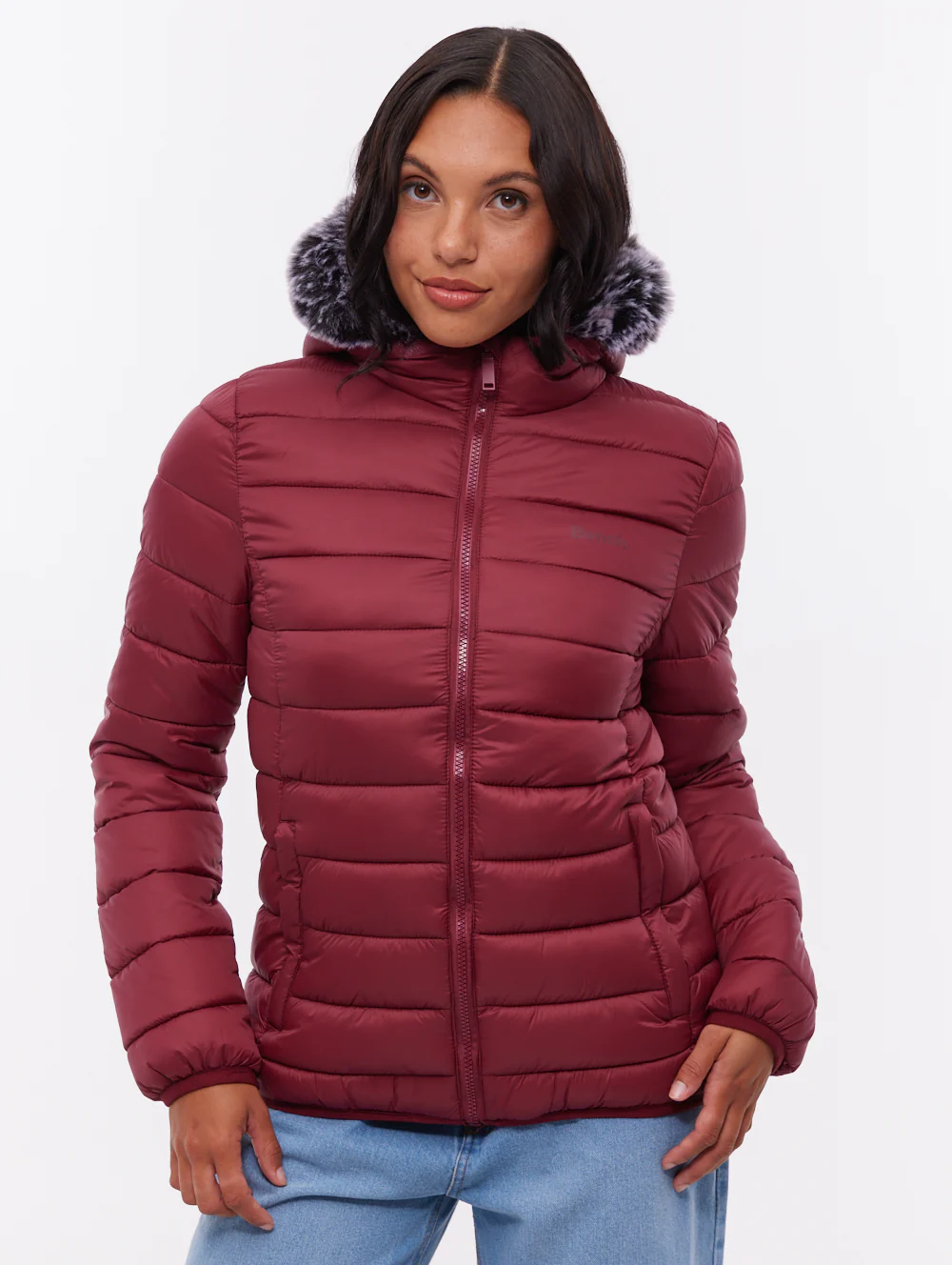Harel Hooded Puffer Jacket - Red