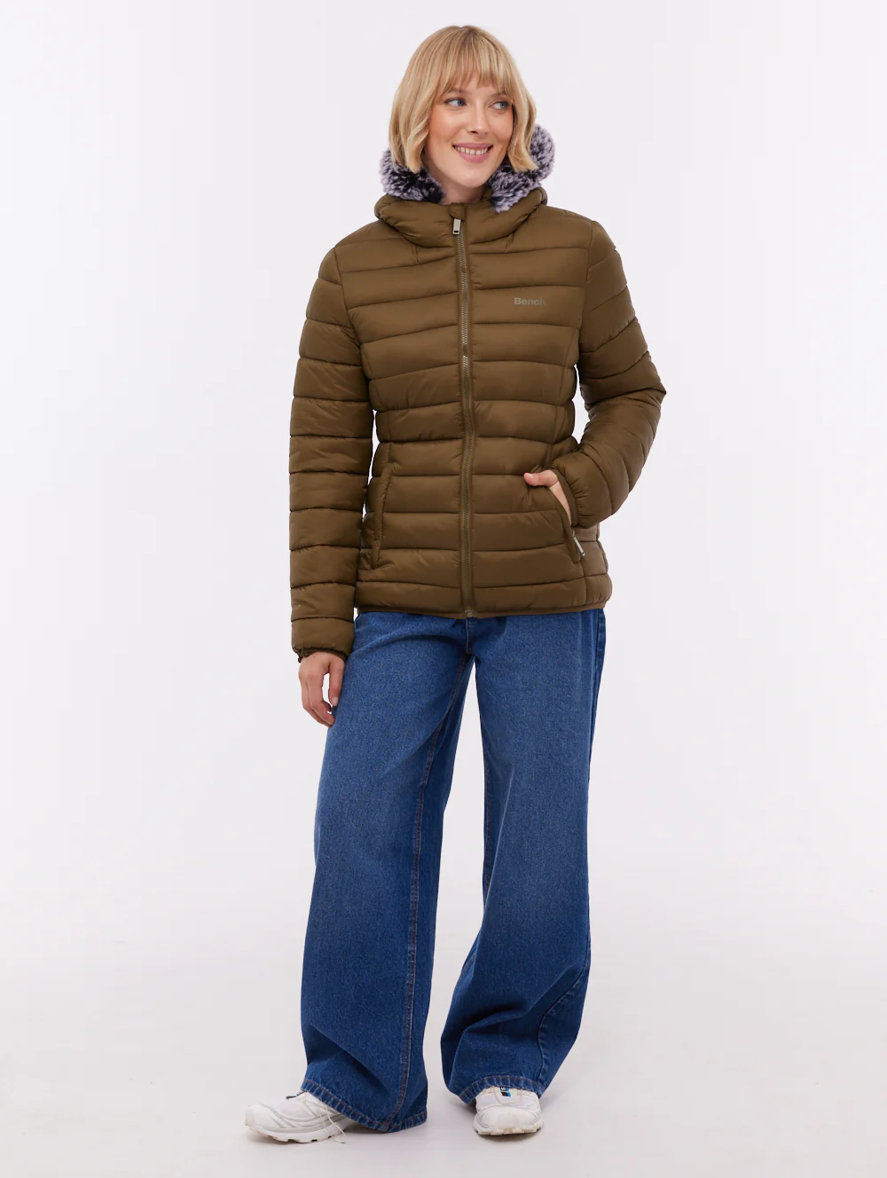 Harel Hooded Puffer Jacket - Green - Image 2