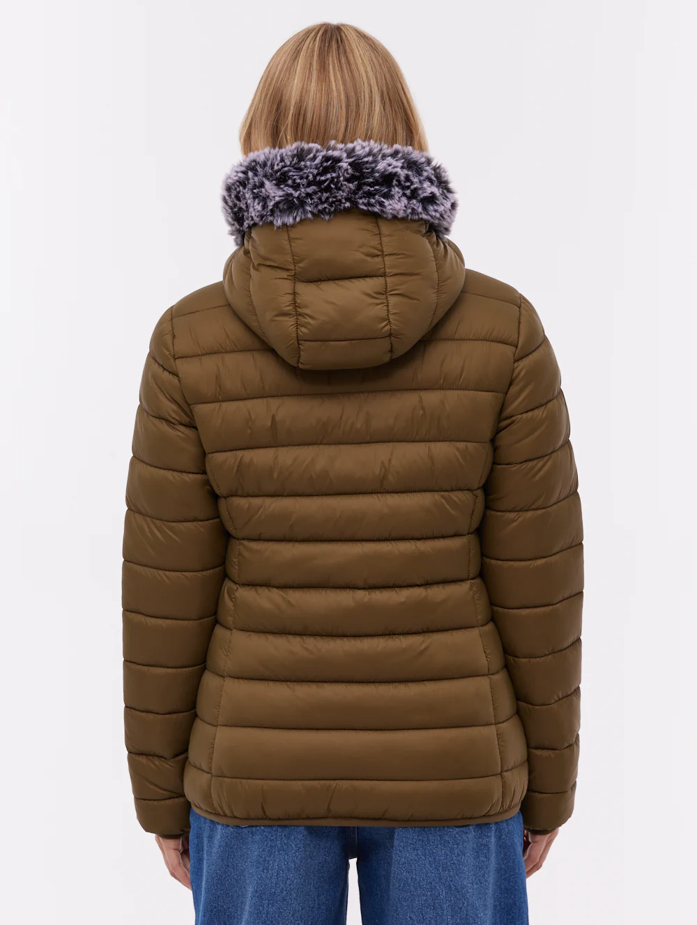 Harel Hooded Puffer Jacket - Green - Image 4