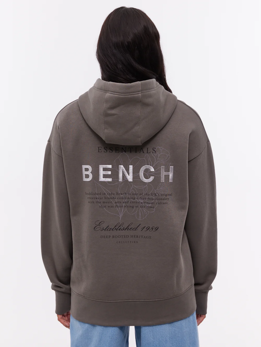 Harmy Back Graphic Hoodie - Grey - Image 2