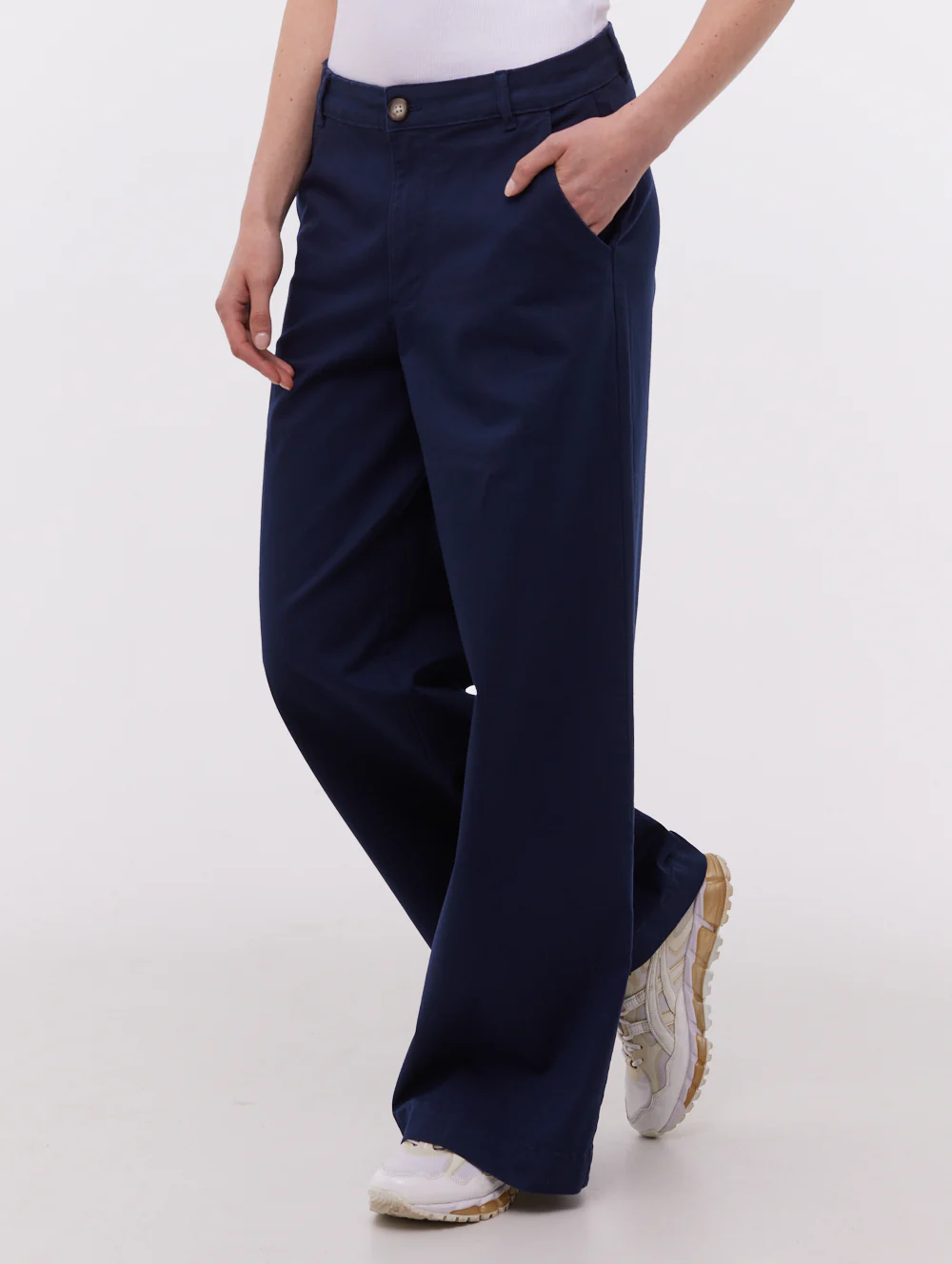 Heera Wide Leg Pants - Blue - Image 4