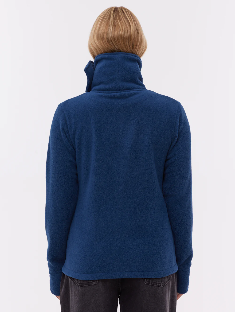 Heska Wrap-Neck Zip-Up - Blue - Image 3