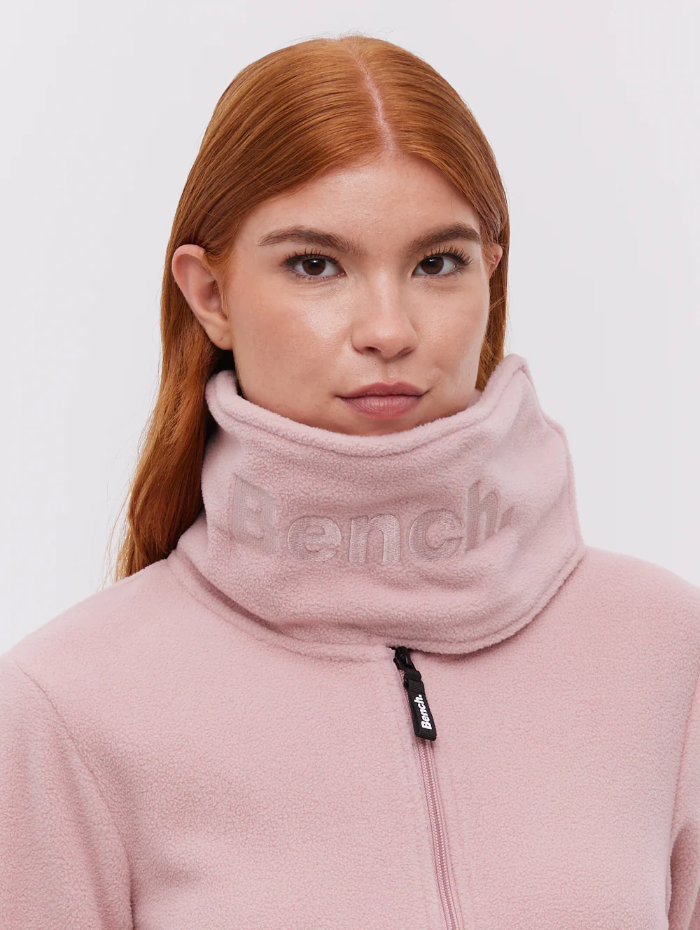 Heska Wrap-Neck Zip-Up - Pink - Image 2
