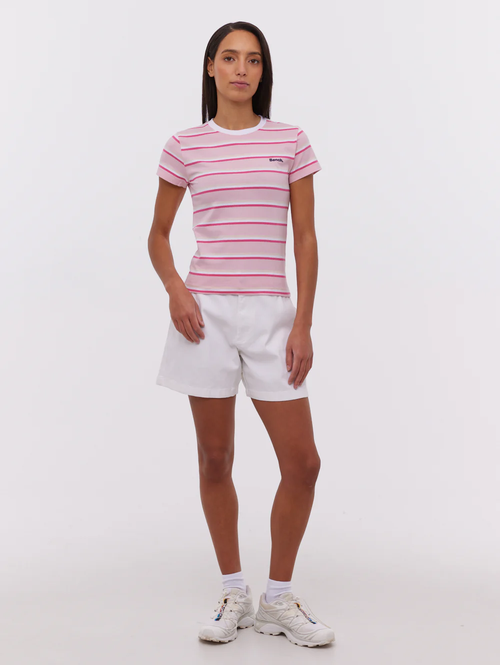 Hollier Multi Striped T-Shirt - Pink - Image 2