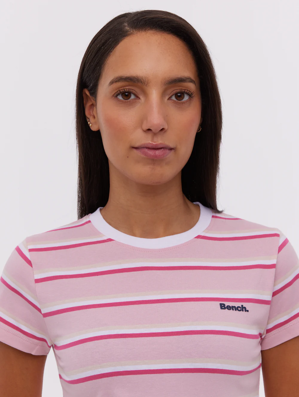 Hollier Multi Striped T-Shirt - Pink - Image 3